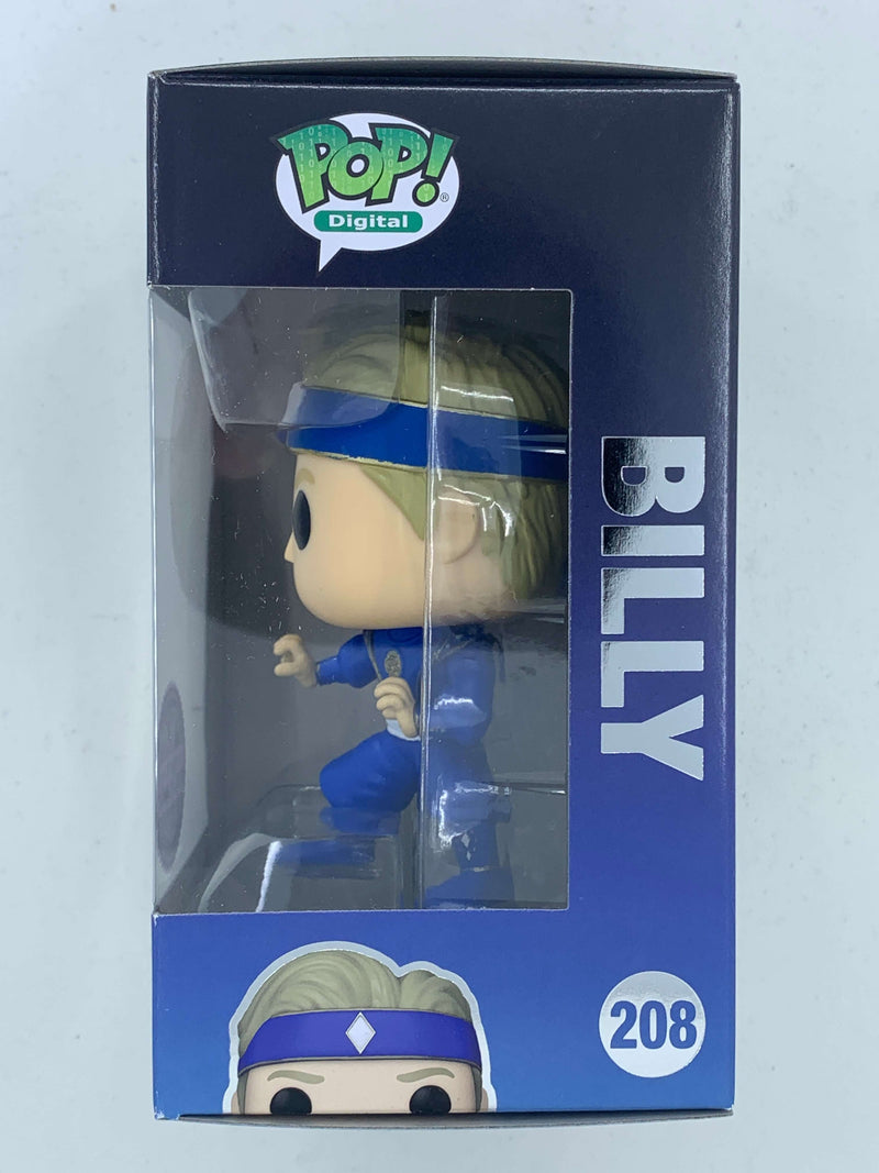 NFT Digital Billy Blue Power Rangers Funko Pop! 208 LE 1900 Pieces, a collectible action figure showcasing a stylized Blue Ranger character in a limited-edition digital format.
