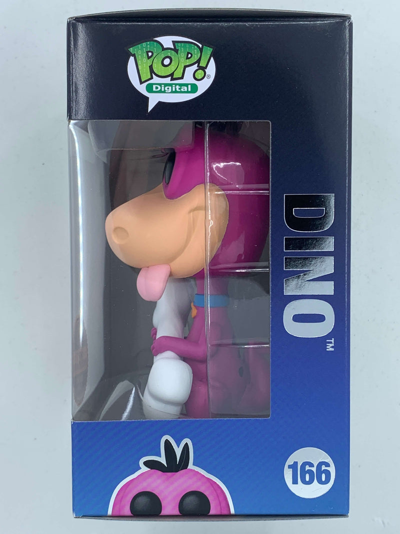 Dino Flintstones Digital Funko Pop! 166 LE 1800 PCS, a collectible action figure displayed in its original packaging with the NFT Digital branding visible.