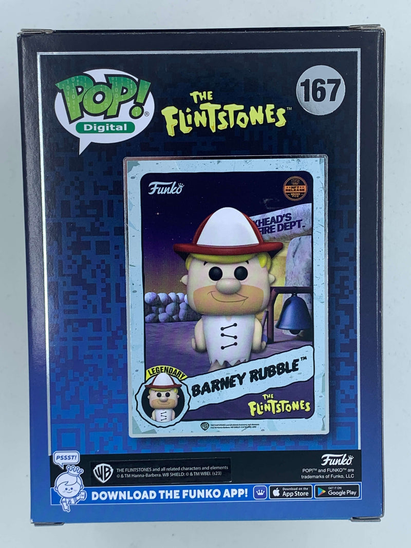 Barney Rubble The Flintstones Digital Funko Pop! 167 Limited Edition 1800 Pieces - Collectible action figure with NFT Digital Download