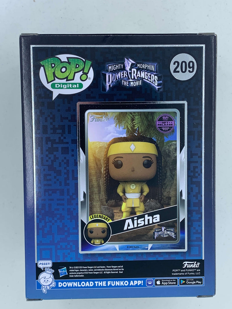 Aisha Yellow Power Rangers NFT Digital Funko Pop! 209 LE 1900 Pieces - Collectible Figurine