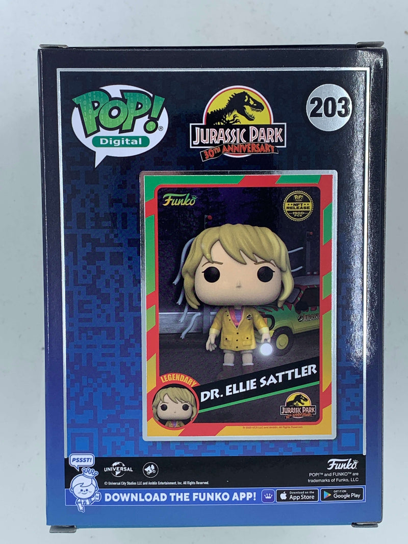Limited Edition NFT Digital Dr. Ellie Sattler Jurassic Park Funko Pop! Figure 203 with 1900 Pieces