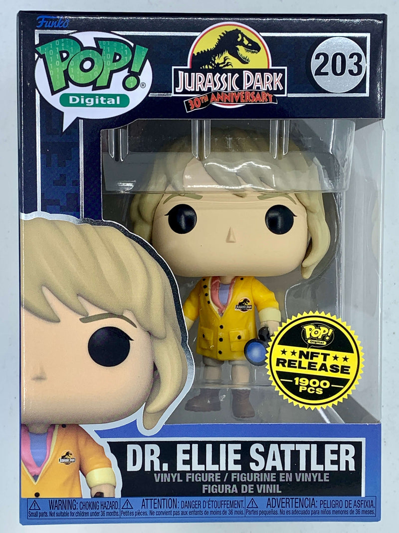 Dr. Ellie Sattler Jurassic Park NFT Digital Funko Pop! 203 Limited Edition 1900 Pieces