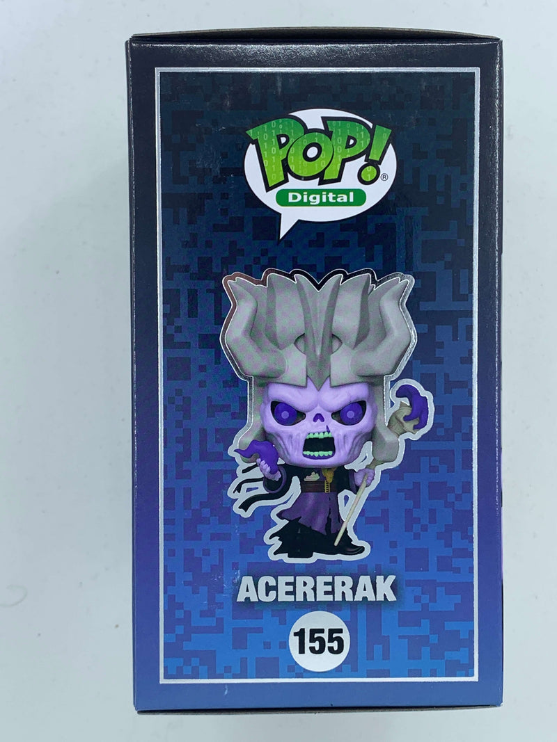 Limited edition Acererak Dungeons & Dragons NFT Digital Funko Pop! 155, a collectible action figure showcased on a vibrant digital display.