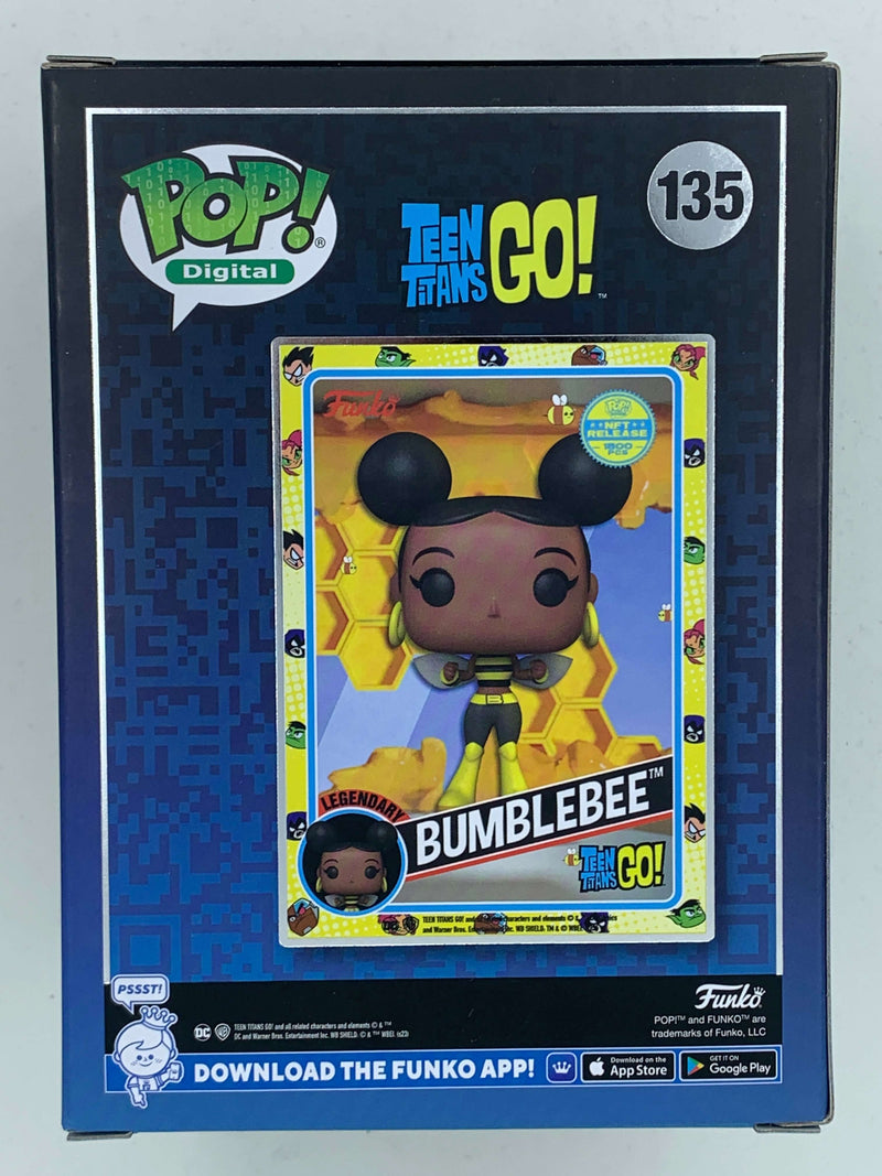 Bumblebee Teen Titans Go Digital Funko Pop! 135 Limited Edition 1800 Pieces NFT Digital collectible figure