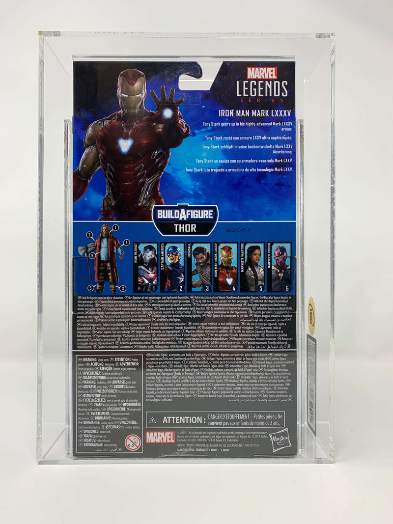 Marvel Legends Iron Man Mark LXXXV BAF Thor 2019 UKG (UK AFA) Grade 90%