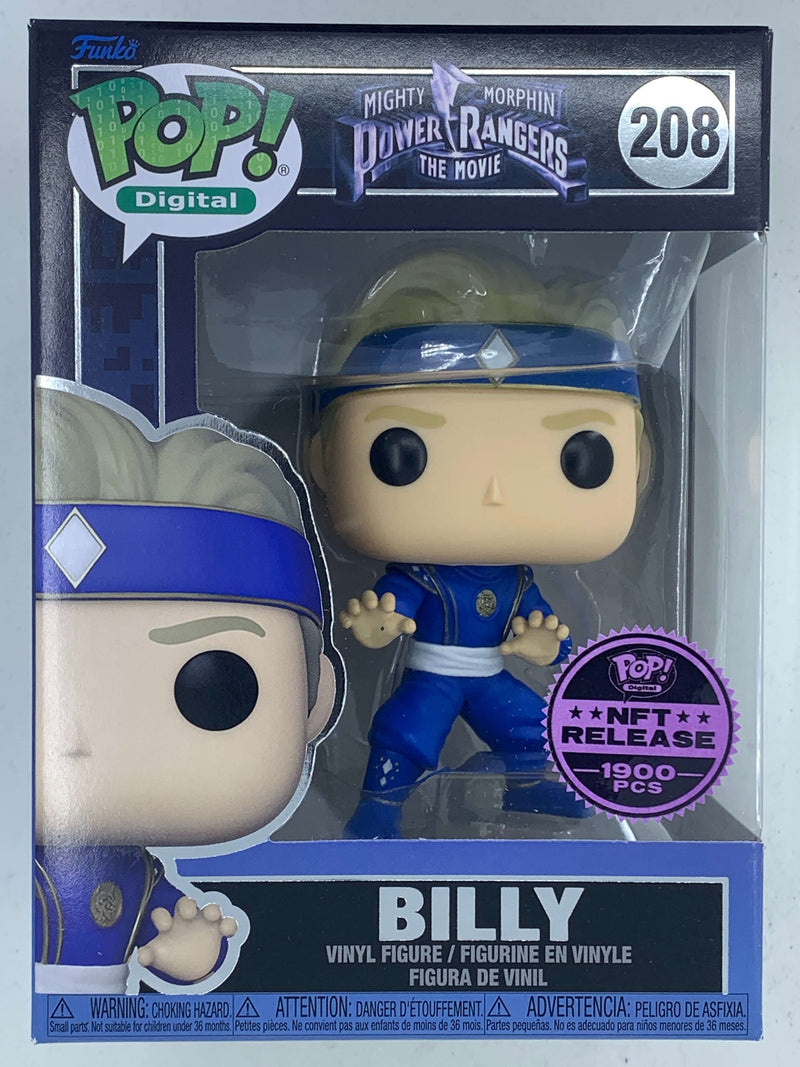 Funko Digital Power Rangers Collectible Figure - Billy Blue Power Ranger with Limited Edition 1900 Pieces