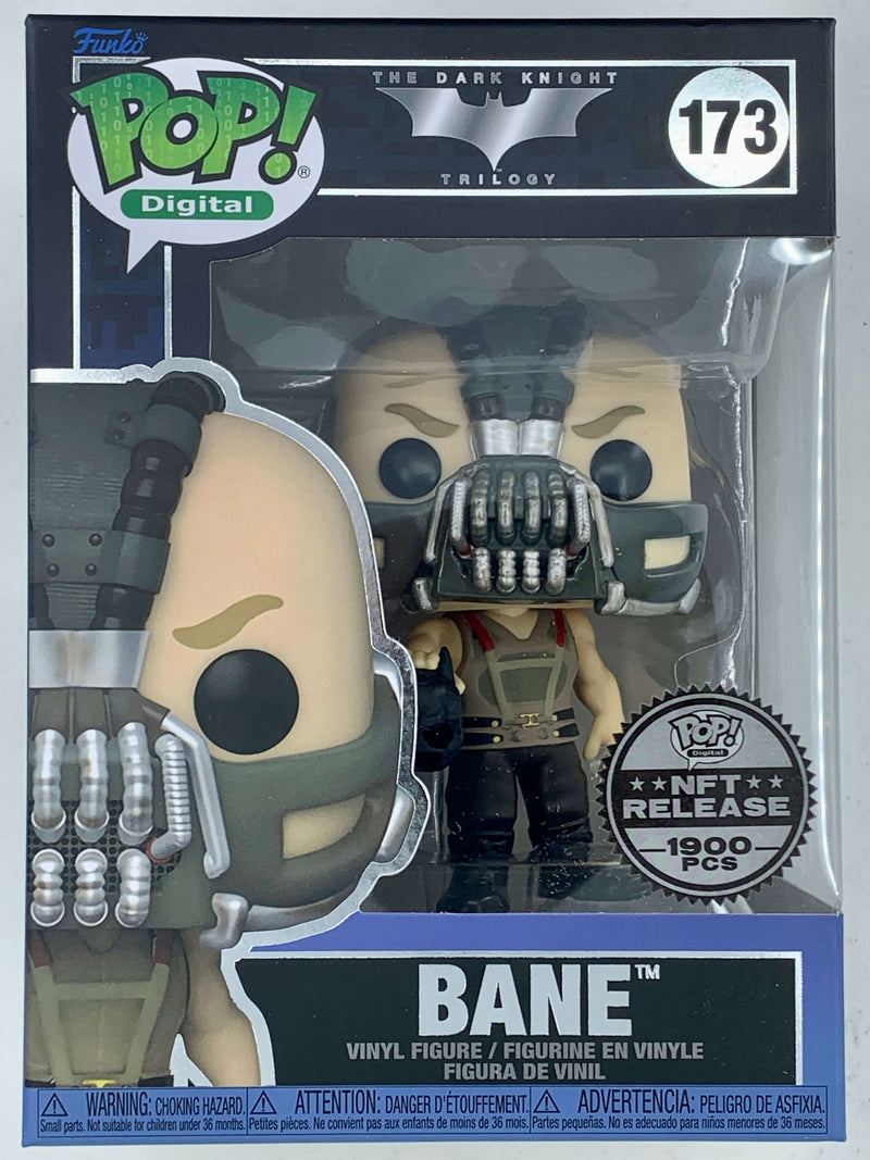 Bane The Dark Knight Digital Funko Pop! 173 LE 1900 Pieces - Limited edition NFT digital collectible action figure with detailed mask and armor.
