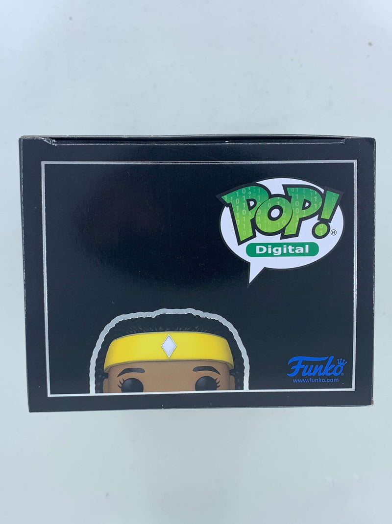 Limited edition Aisha Yellow Power Rangers NFT Digital Funko Pop! figure in collectible packaging