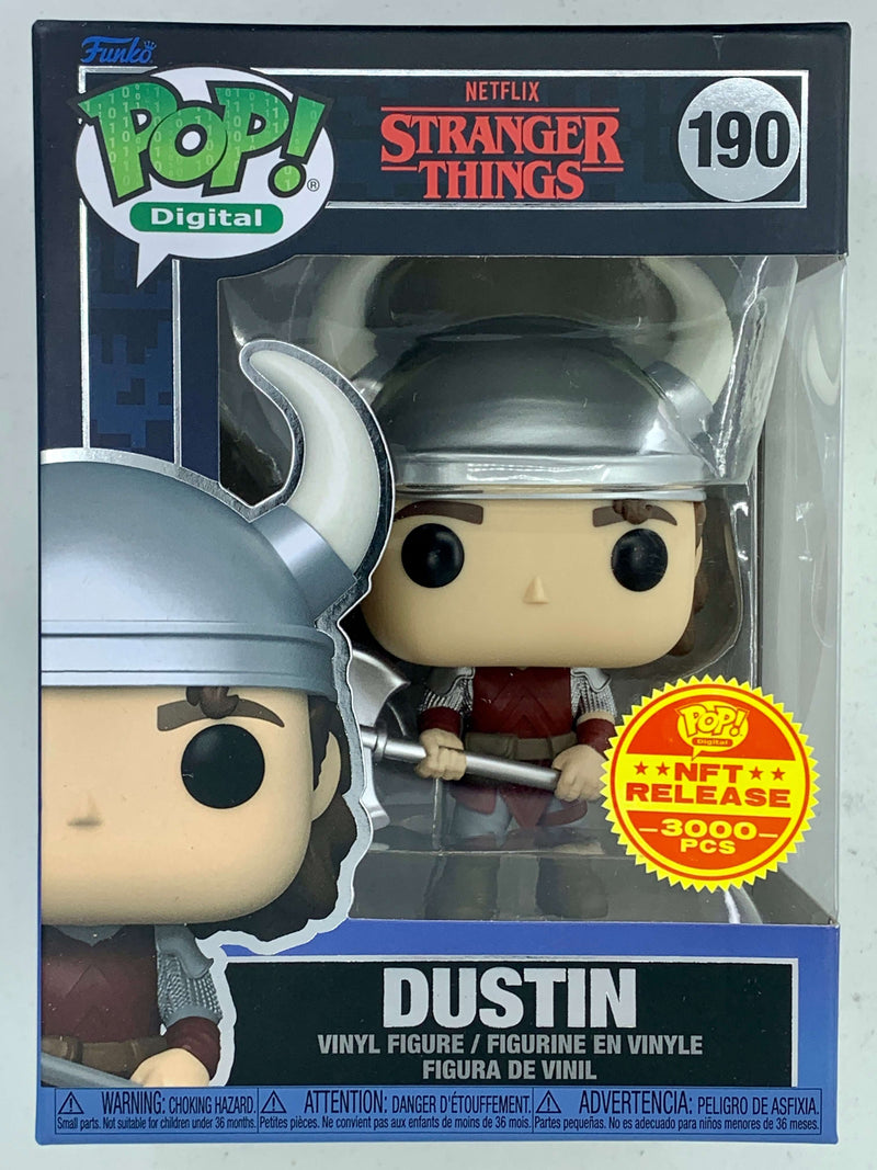 Dustin NFT Digital Funko Pop! 190 - Limited Edition 3000 Pieces from the Stranger Things TV series