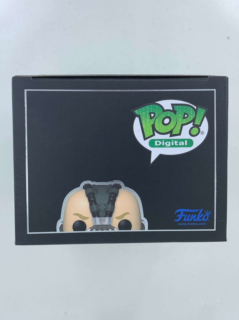 Bane, the iconic villain from The Dark Knight, in a limited edition Funko Pop! Digital figurine, with the NFT Digital logo prominently displayed.
