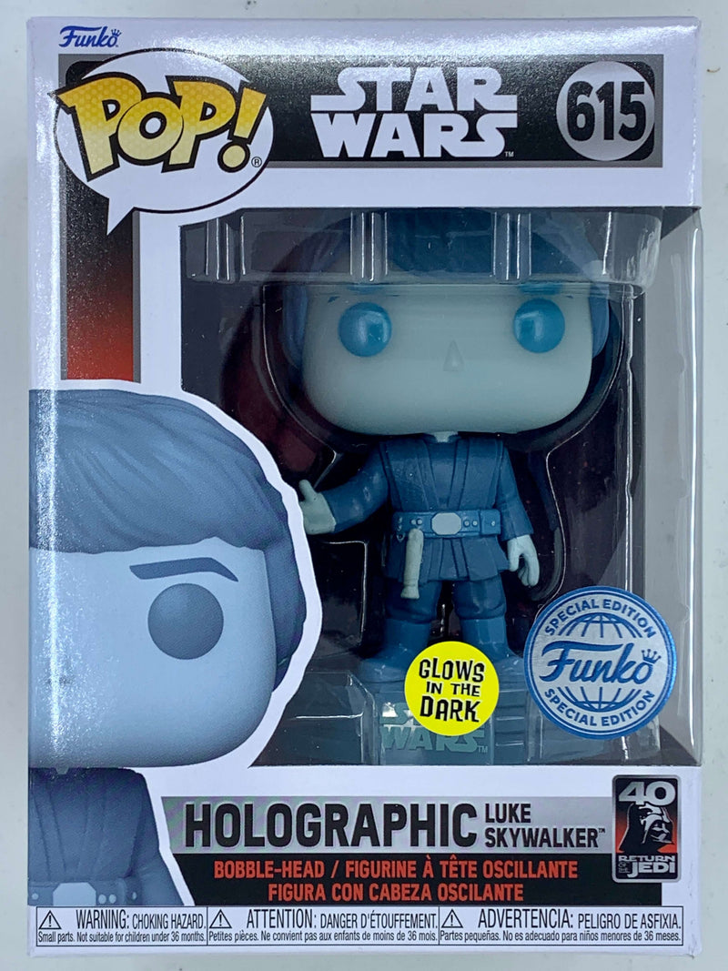 Holographic Luke Skywalker GITD Special Edition Funko Pop! 615