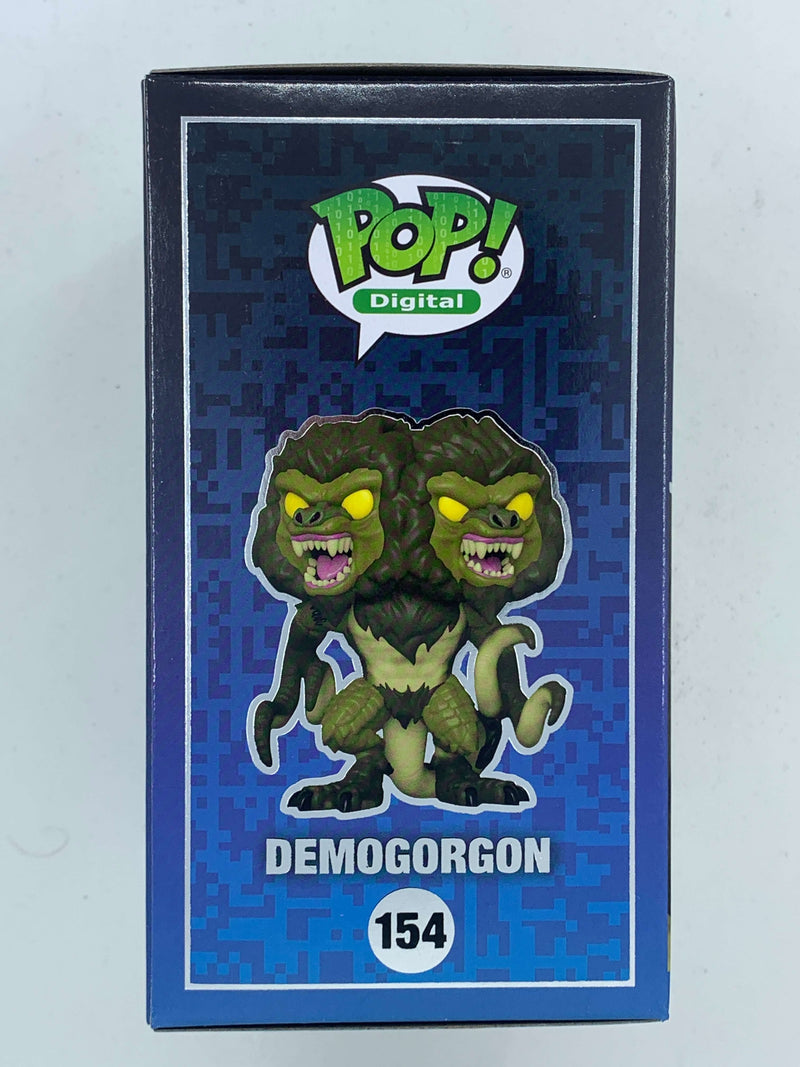 Demogorgon Dungeons & Dragons NFT Digital Funko Pop! 154 Limited Edition 1640 Pieces. Colorful collectible action figure with a monstrous, two-headed creature against a digital-themed backdrop.
