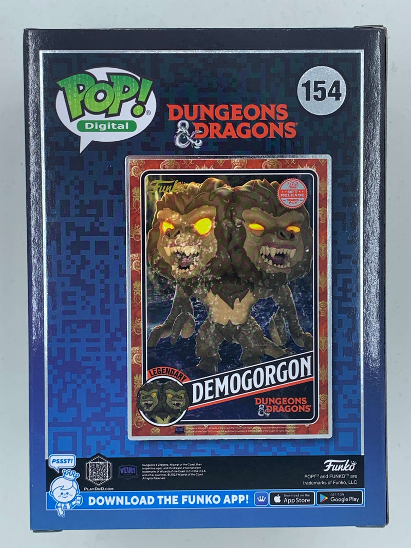 Digital Demogorgon Dungeons & Dragons NFT Funko Pop! 154, Limited Edition 1640 Pieces - A highly detailed and collectible digital action figure showcasing the iconic Demogorgon monster from the beloved fantasy franchise.