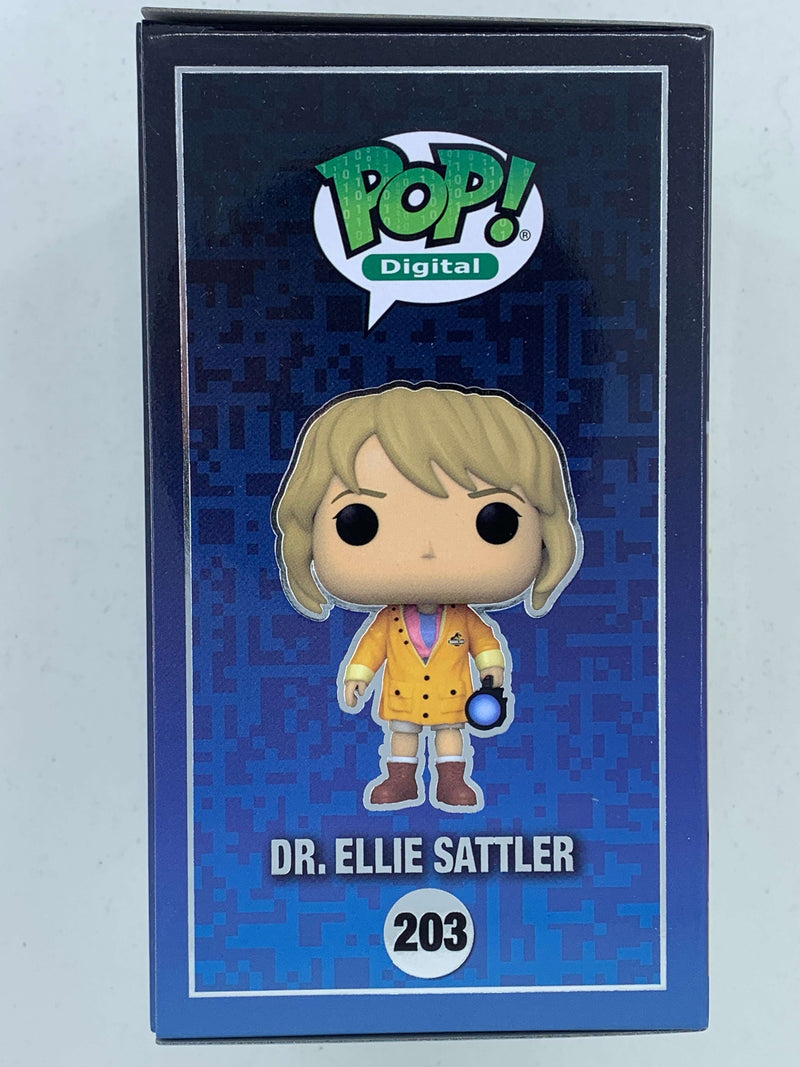 Detailed digital figure of Dr. Ellie Sattler from Jurassic Park, limited edition of 1900 pieces, part of the Funko Pop! NFT Digital collection.