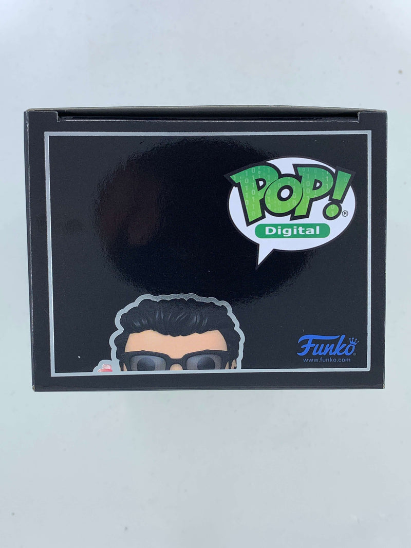 Dr. Ian Malcolm with flare, Jurassic Park NFT Digital Funko Pop! 202 LE 1900 Pieces limited edition collectible figure