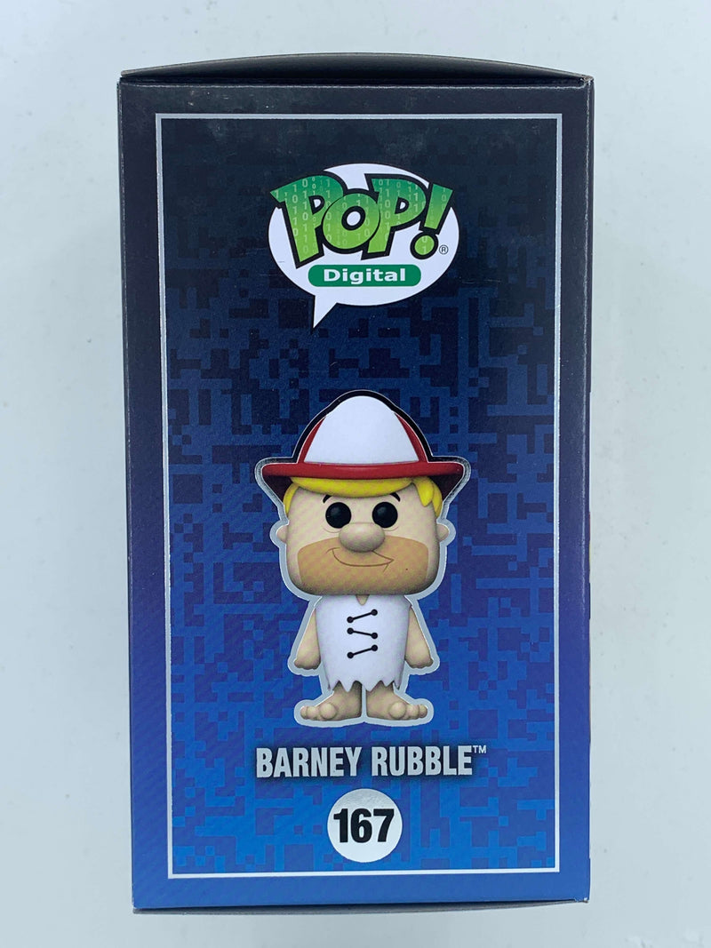Barney Rubble Flintstones NFT Digital Funko Pop! 167, Limited Edition 1800 Pieces - Iconic cartoon character figurine with vibrant digital design.