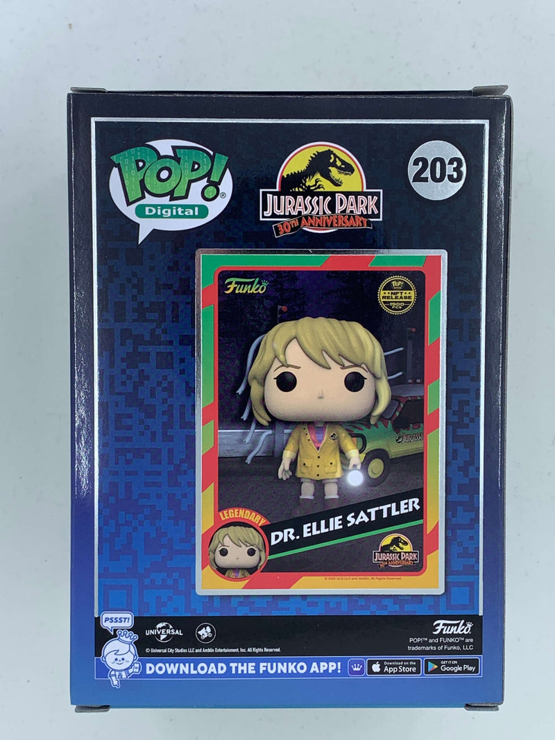 Dr. Ellie Sattler Jurassic Park NFT Digital Funko Pop! 203 Limited Edition 1900 Pieces