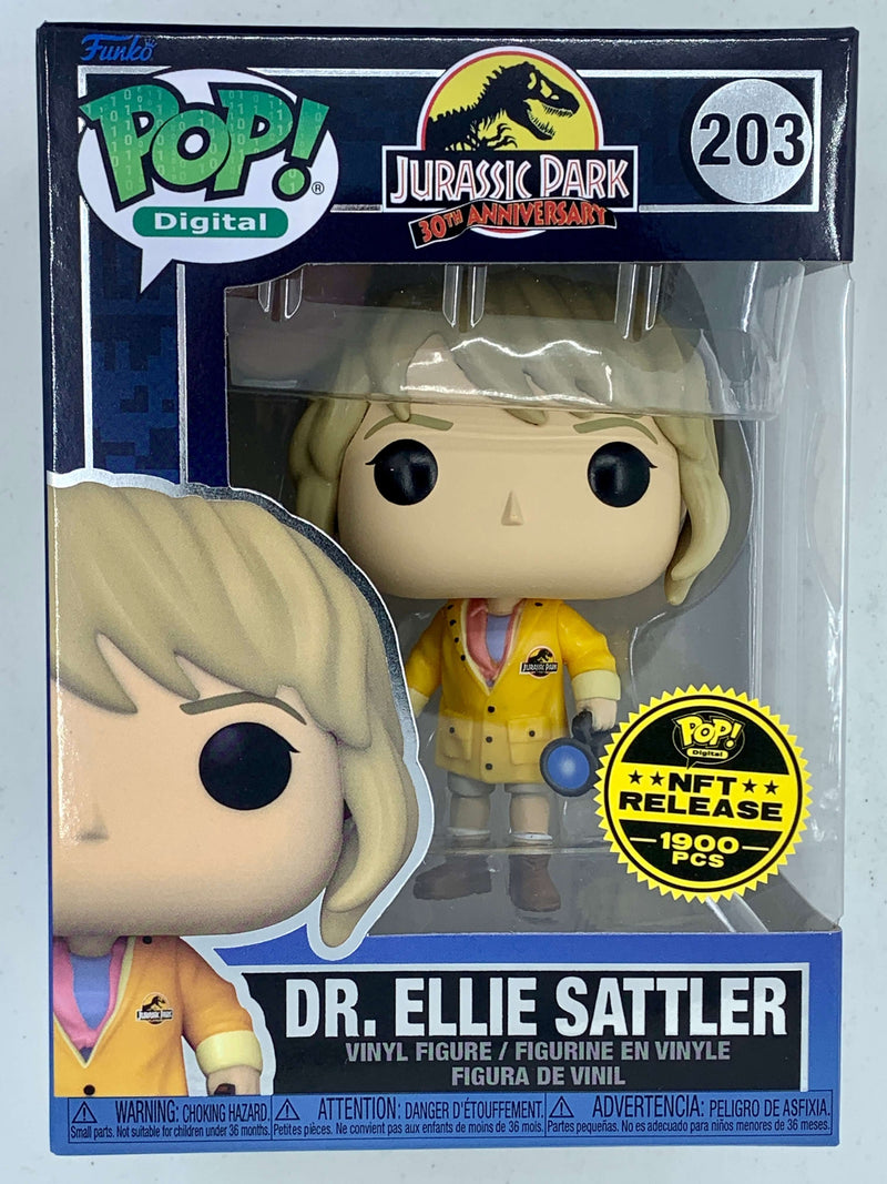 Dr. Ellie Sattler Jurassic Park Digital Funko Pop! 203 Limited Edition Collectible Figurine