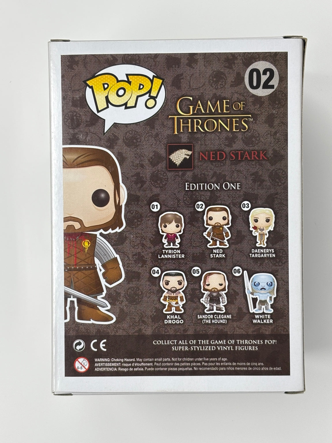 Ned Stark Headless #02 SDCC 2013 actual box back