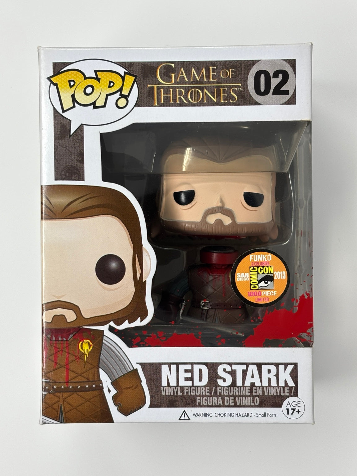 Ned Stark Headless #02 SDCC 2013 actual box front