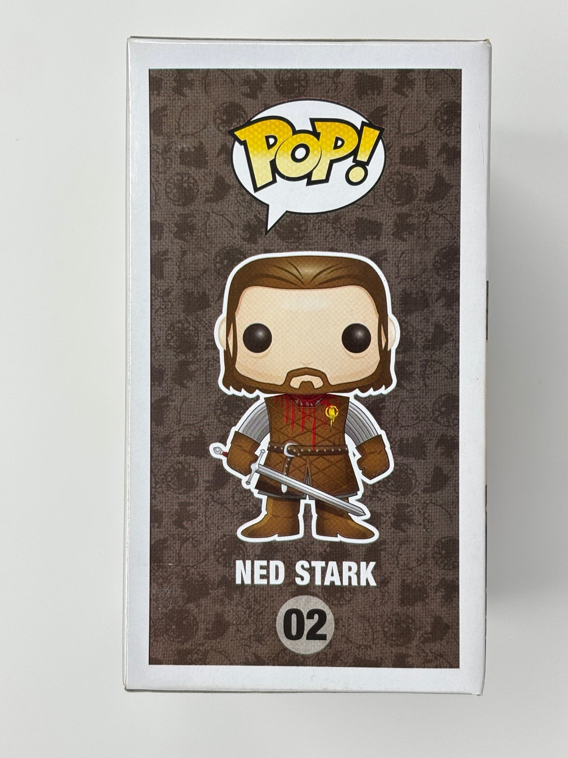 Ned Stark Headless #02 SDCC 2013 actual box illustrated-side