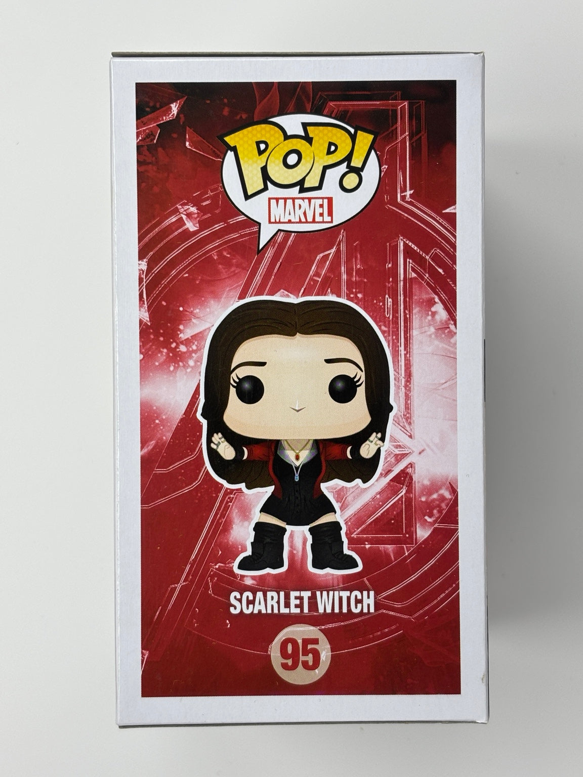 Scarlet Witch #95 actual box illustrated side