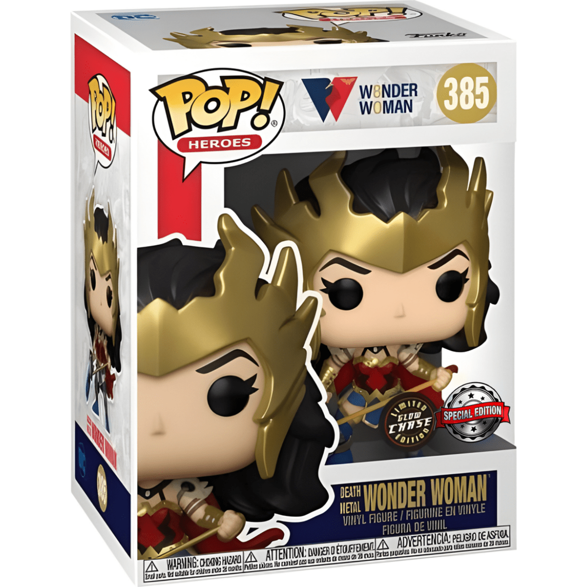 Funko Pop Wonder Woman #385 Chase boxed