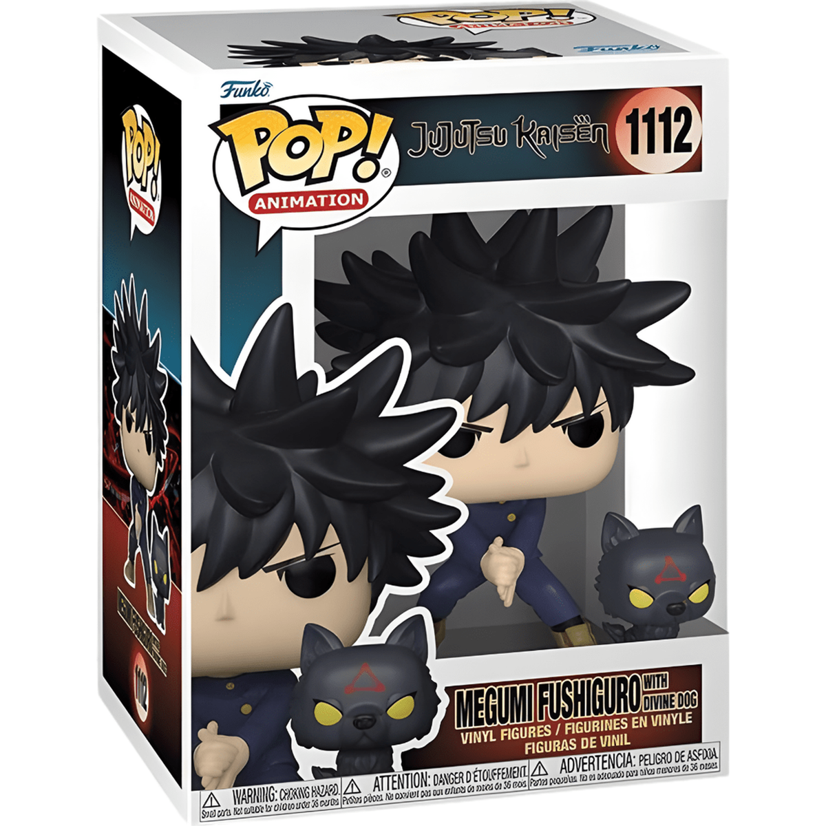 Funko Pop Megumi Fushiguro with Divine Dogs #1112 boxed