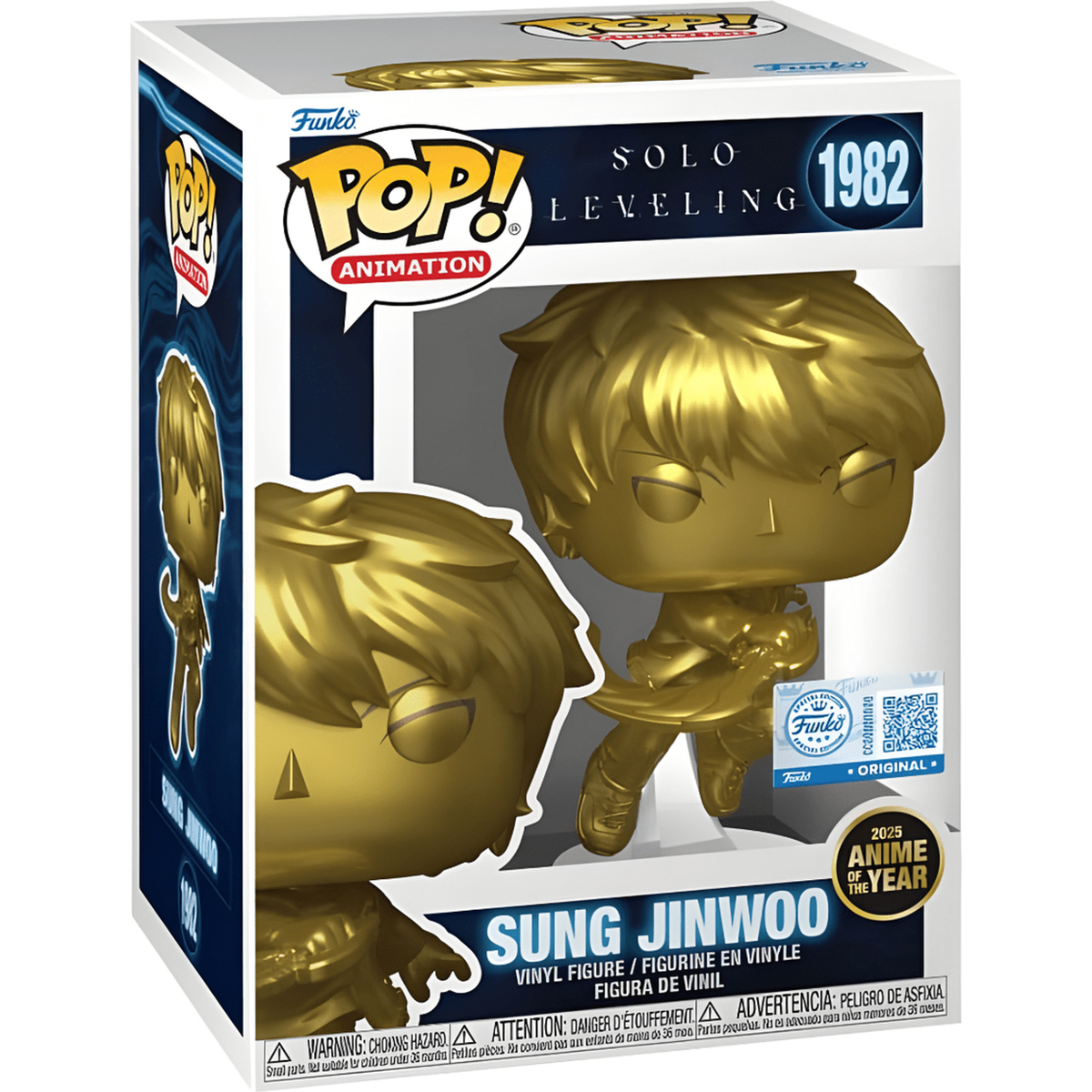 Funko Pop Sung Jinwoo Gold #1982 boxed