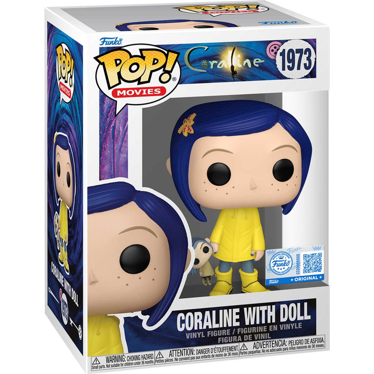 Funko Pop Coraline with Doll #1973 boxed
