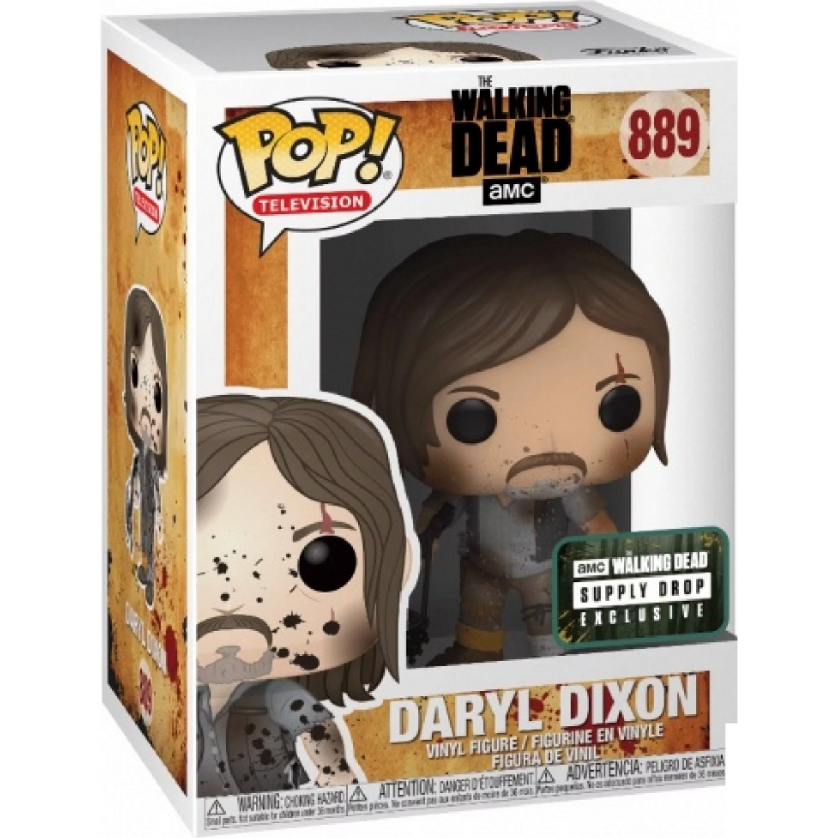 Funko Pop Daryl Dixon Muddied #889 boxed