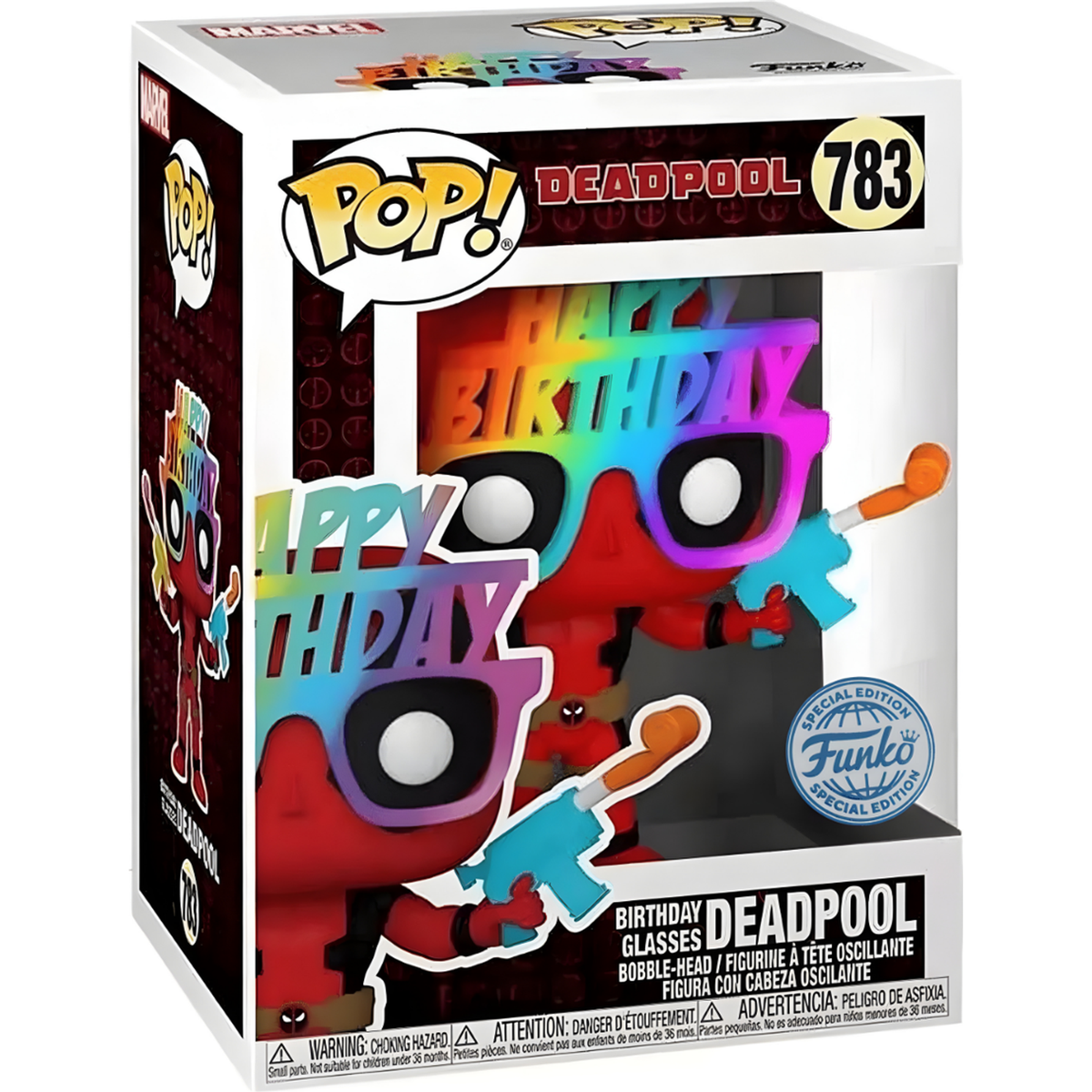 Funko Pop Deadpool Birthday #783 boxed