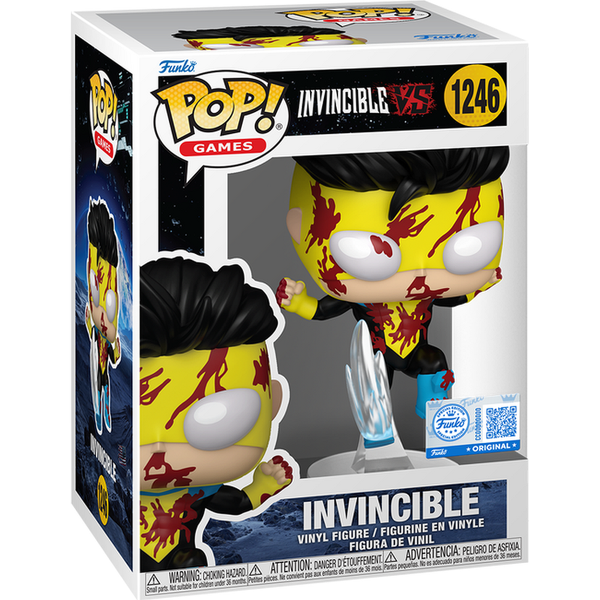 Funko Pop Invincible Flying Kick #1246 boxed