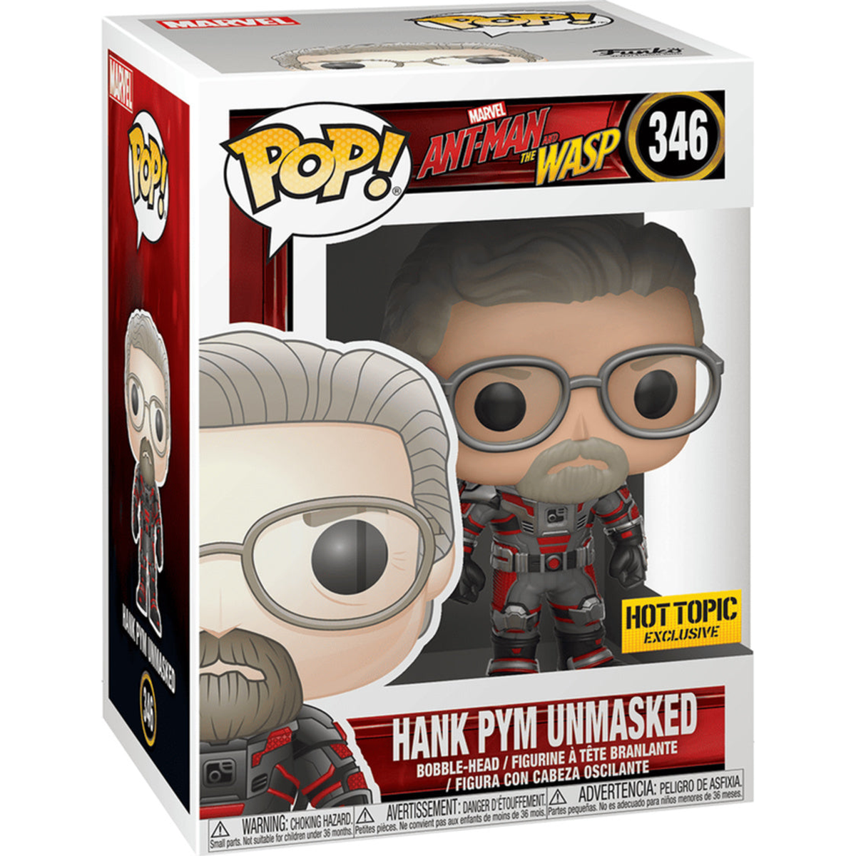 Funko Pop Hank Pym Unmasked #346 boxed