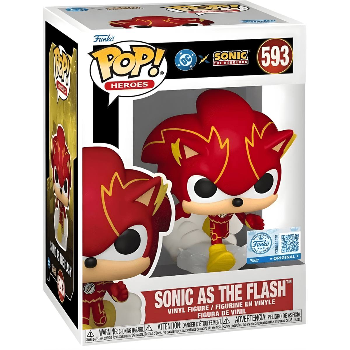 Funko Pop Sonic as The Flash #593 boxed
