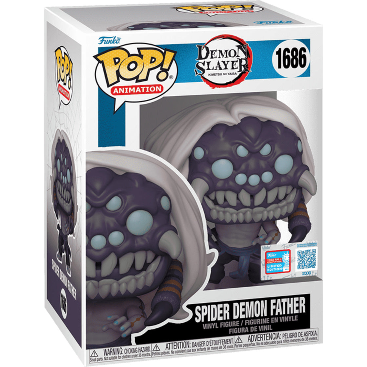 Funko Pop Spider Demon Father #1686 – Demon Slayer boxed