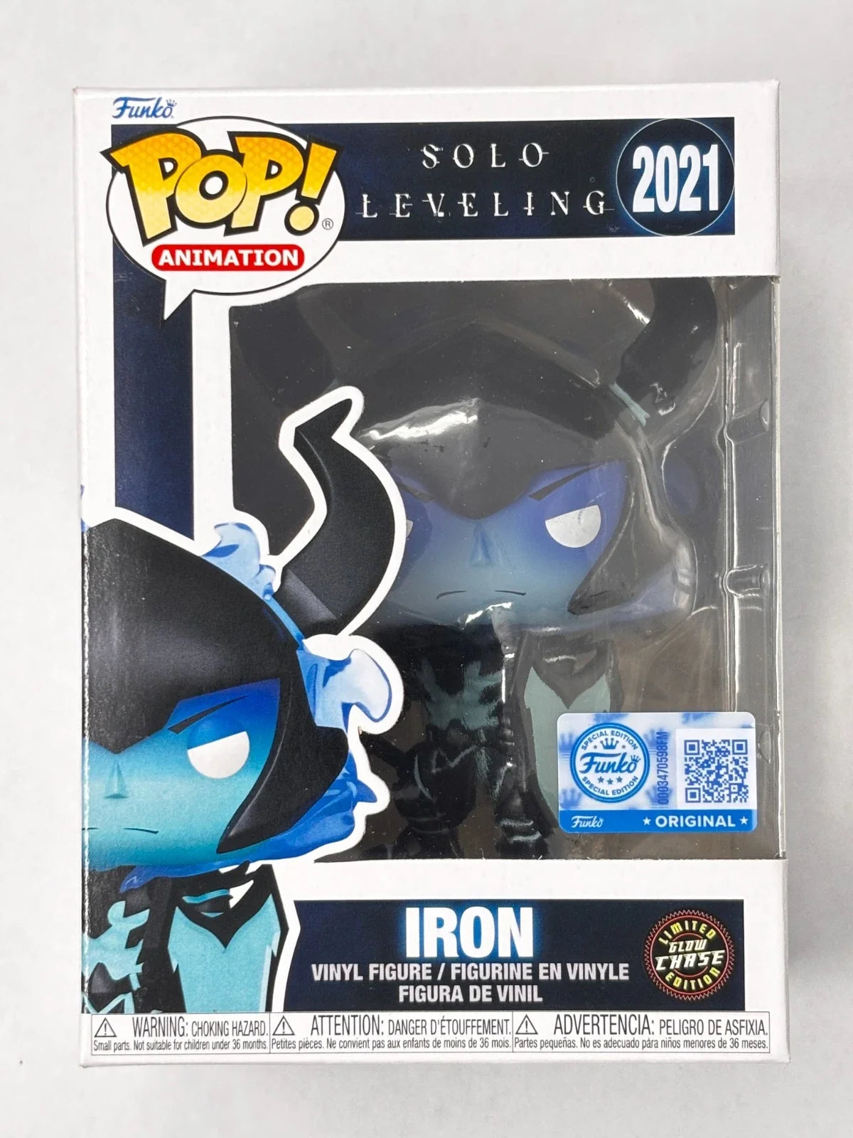 Funko Pop Iron #2021 Glow Chase real item front photo